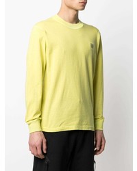 gelbes Langarmshirt von Stone Island