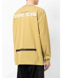 gelbes Langarmshirt von Stone Island