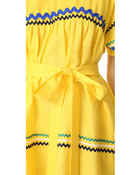 gelbes Leinen Kleid von Lisa Marie Fernandez