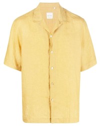 gelbes Leinen Kurzarmhemd von Paul Smith
