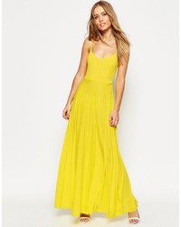 gelbes Maxikleid von Asos