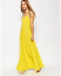 gelbes Maxikleid von Asos