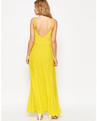 gelbes Maxikleid von Asos