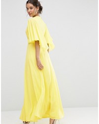 gelbes Maxikleid von Asos