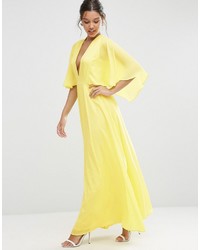 gelbes Maxikleid von Asos