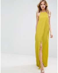 gelbes Maxikleid von Asos