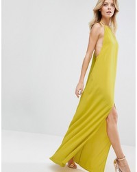 gelbes Maxikleid von Asos