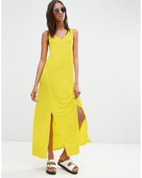 gelbes Maxikleid von Asos