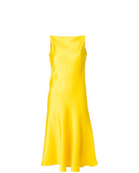gelbes Midikleid aus Satin von Calvin Klein 205W39nyc