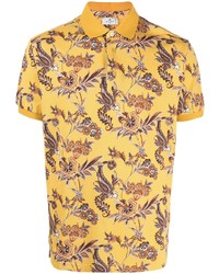 gelbes Polohemd mit Blumenmuster von Etro