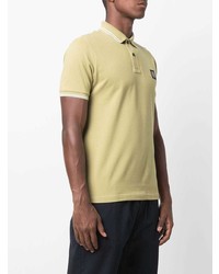 gelbes Polohemd von Stone Island