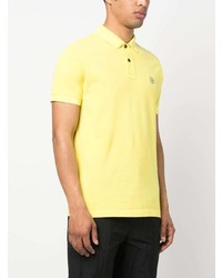 gelbes Polohemd von Stone Island