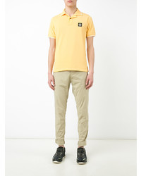 gelbes Polohemd von Stone Island