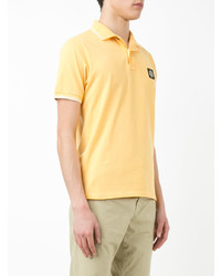 gelbes Polohemd von Stone Island