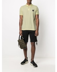 gelbes Polohemd von Stone Island