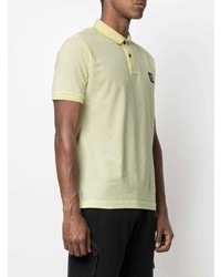 gelbes Polohemd von Stone Island