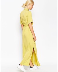 gelbes Shirtkleid von Asos