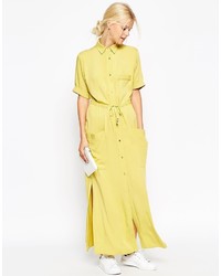 gelbes Shirtkleid von Asos