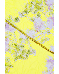gelbes Skaterkleid mit Blumenmuster von Giambattista Valli