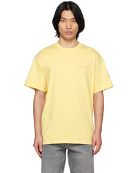gelbes Strick T-Shirt mit einem Rundhalsausschnitt von CARHARTT WORK IN PROGRESS
