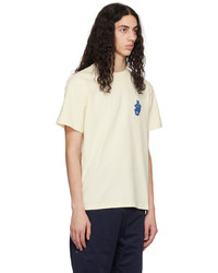 gelbes Strick T-Shirt mit einem Rundhalsausschnitt von JW Anderson