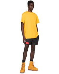 gelbes Strick T-Shirt mit einem Rundhalsausschnitt von 424