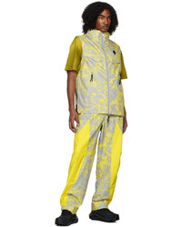 gelbes Strick T-Shirt mit einem Rundhalsausschnitt von A-Cold-Wall*