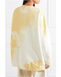 gelbes Sweatshirt mit Blumenmuster von Ganni