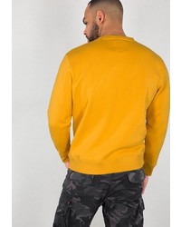 gelbes Sweatshirt von Alpha Industries