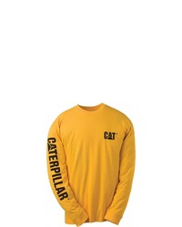 gelbes Sweatshirt von Caterpillar