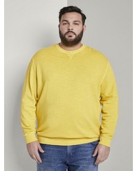 gelbes Sweatshirt von TOM TAILOR Men Plus