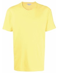 gelbes T-Shirt mit einem Rundhalsausschnitt von Alexander McQueen
