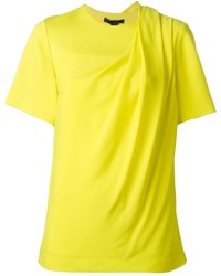 gelbes T-Shirt mit einem Rundhalsausschnitt von Alexander Wang