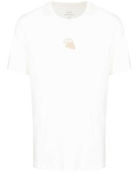 gelbes T-Shirt mit einem Rundhalsausschnitt von Armani Exchange