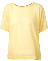 gelbes T-Shirt mit einem Rundhalsausschnitt von Arts & Science