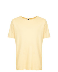 gelbes T-Shirt mit einem Rundhalsausschnitt von Bassike