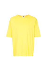gelbes T-Shirt mit einem Rundhalsausschnitt von Bassike