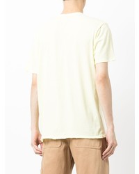 gelbes T-Shirt mit einem Rundhalsausschnitt von rag & bone