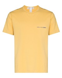 gelbes T-Shirt mit einem Rundhalsausschnitt von Comme Des Garcons SHIRT