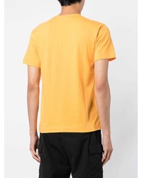 gelbes T-Shirt mit einem Rundhalsausschnitt von Comme Des Garcons Play