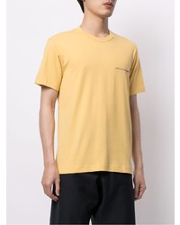 gelbes T-Shirt mit einem Rundhalsausschnitt von Comme Des Garcons SHIRT