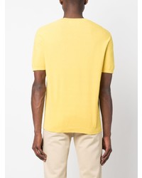 gelbes T-Shirt mit einem Rundhalsausschnitt von FURSAC