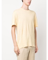 gelbes T-Shirt mit einem Rundhalsausschnitt von Sandro