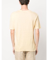 gelbes T-Shirt mit einem Rundhalsausschnitt von Sandro