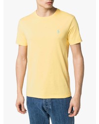 gelbes T-Shirt mit einem Rundhalsausschnitt von Polo Ralph Lauren