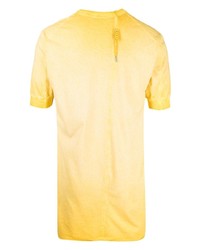 gelbes T-Shirt mit einem Rundhalsausschnitt von 11 By Boris Bidjan Saberi
