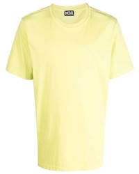 gelbes T-Shirt mit einem Rundhalsausschnitt von Diesel