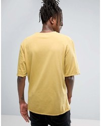 gelbes T-Shirt mit einem Rundhalsausschnitt von Puma