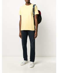 gelbes T-Shirt mit einem Rundhalsausschnitt von Polo Ralph Lauren