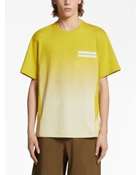 gelbes T-Shirt mit einem Rundhalsausschnitt von Zegna